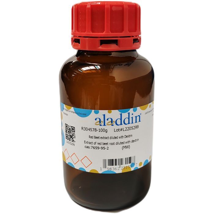 Red Beet extract diluted with Dextrin - Extract of red beet root diluted with dextrin CAS No(7659-95-2) by Aladdin Scientific