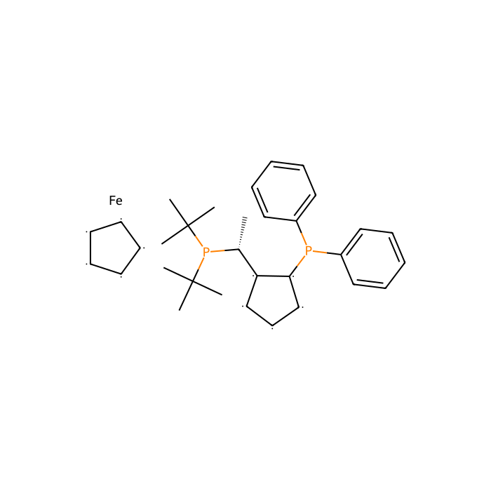 (R)-(-)-1-[(S)-2-(Diphenylphosphino)ferrocenyl]ethyldi-t-butylphosphine - ≥97% CAS No(155830-69-6) by Aladdin Scientific