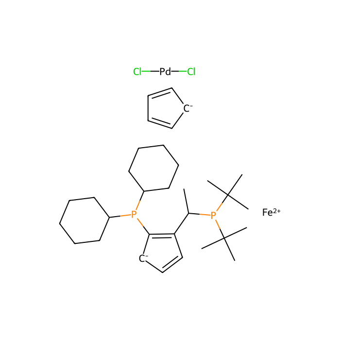 (R)-1-[(SP)-2-(Dicyclohexylphosphino)ferrocenyl]ethyldi-tert-butylphosphine palladium(II) dichloride - ≥97% CAS No(854019-82-2) by Aladdin Scientific