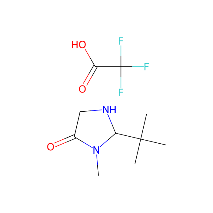 (R)-(−)-2-(tert-Butyl)-3-methyl-4-imidazolidinone trifluoroacetic acid - ≥96% CAS No(900503-36-8) by Aladdin Scientific