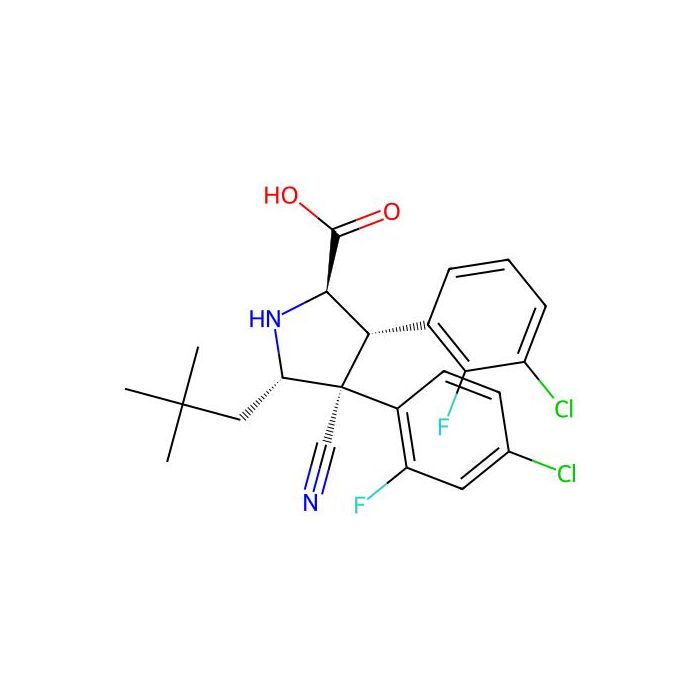 (3S,4R,5S)-rel-3-(3-Chloro-2-fluorophenyl)-4-(4-chloro-2-fluorophenyl)-4-cyano-5-neopentylpyrrolidine-2-carboxylic acid - ≥96% CAS No(1219086-89-1) by Aladdin Scientific