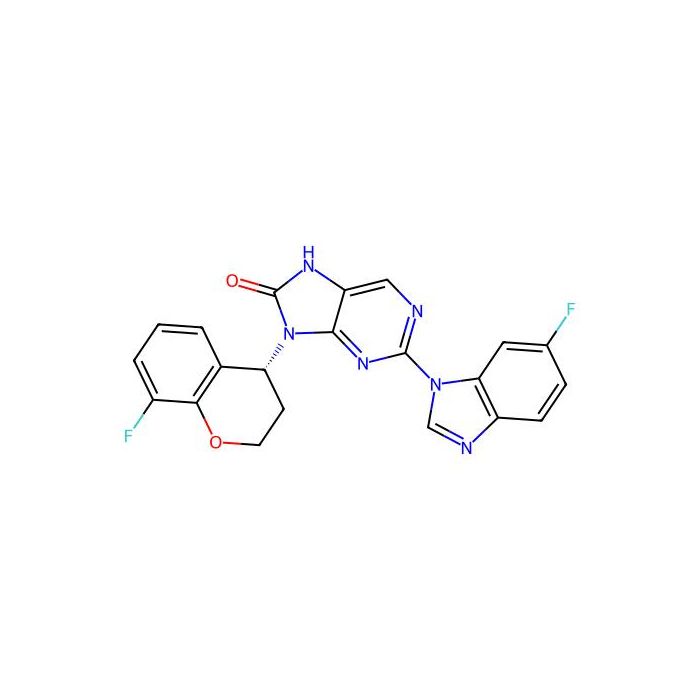 (R)-2-(6-Fluoro-1H-benzo[d]imidazol-1-yl)-9-(8-fluorochroman-4-yl)-7H-purin-8(9H)-one -  CAS No(911824-55-0) by Aladdin Scientific