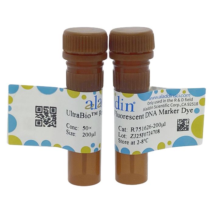 UltraBio™ Red Fluorescent DNA Marker Dye - BioReagent, suitable for electrophoresis, Suitable for molecular biology, for NA electrophoresis, 50X  by Aladdin Scientific