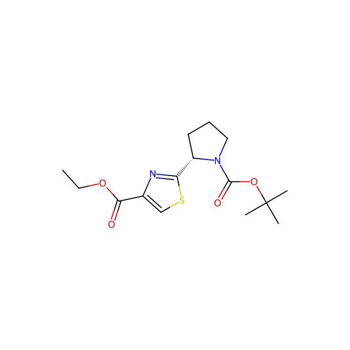 2-((S)-1-tert-Butoxycarbonyl-pyrrolidin-2-yl)-thiazole-4-carboxylic acid ethyl ester - ≥98% CAS No(212009-06-8) by Aladdin Scientific