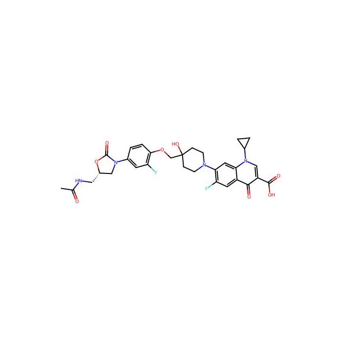 7-(4-((4-((5S)-5-(Acetamidomethyl)-2-oxo-oxazolidin-3-yl)-2-fluoro-phenoxy)methyl)-4-hydroxy-1-piperidyl)-1-cyclopropyl-6-fluoro-4-oxo-quinoline-3-carboxylic acid - ≥99% CAS No(790704-42-6) by Aladdin Scientific