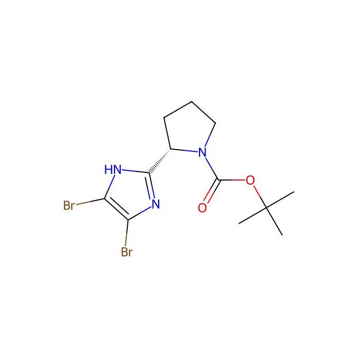 (S)-tert-Butyl 2-(4,5-dibromo-1H-imidazol-2-yl)pyrrolidine-1-carboxylate - ≥95% CAS No(1240893-76-8) by Aladdin Scientific