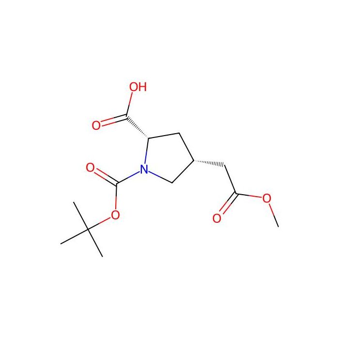 (2S,4R)-1-[(tert-butoxy)carbonyl]-4-(2-methoxy-2-oxoethyl)pyrrolidine-2-carboxylic acid - ≥98% CAS No(540501-64-2) by Aladdin Scientific