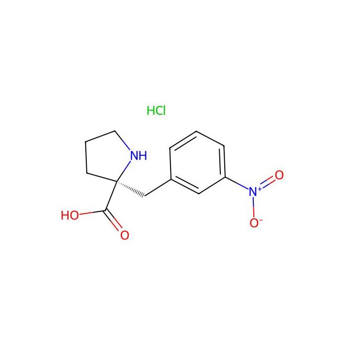 (S)-2-(3-Nitrobenzyl)pyrrolidine-2-carboxylic acid hydrochloride - ≥98% CAS No(1049743-40-9) by Aladdin Scientific