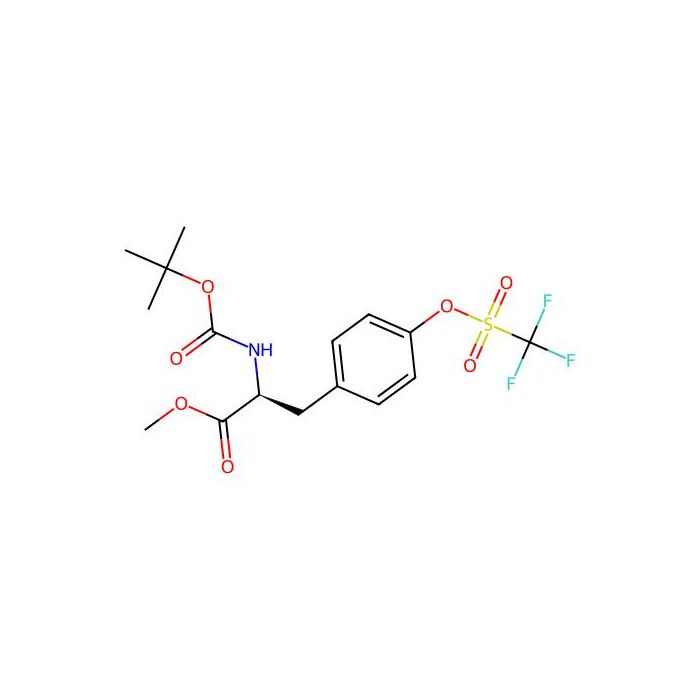 (S)-Methyl 2-((tert-butoxycarbonyl)amino)-3-(4-(((trifluoromethyl)sulfonyl)oxy)phenyl)propanoate - ≥98% CAS No(112766-18-4) by Aladdin Scientific