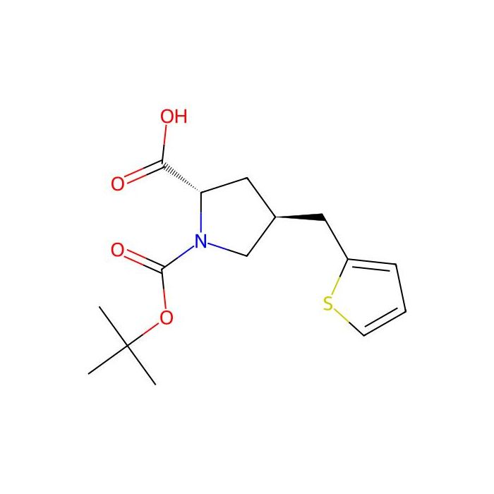 (2S,4S)-1-(tert-Butoxycarbonyl)-4-(thiophen-2-ylmethyl)pyrrolidine-2-carboxylic acid - ≥98% CAS No(959575-44-1) by Aladdin Scientific