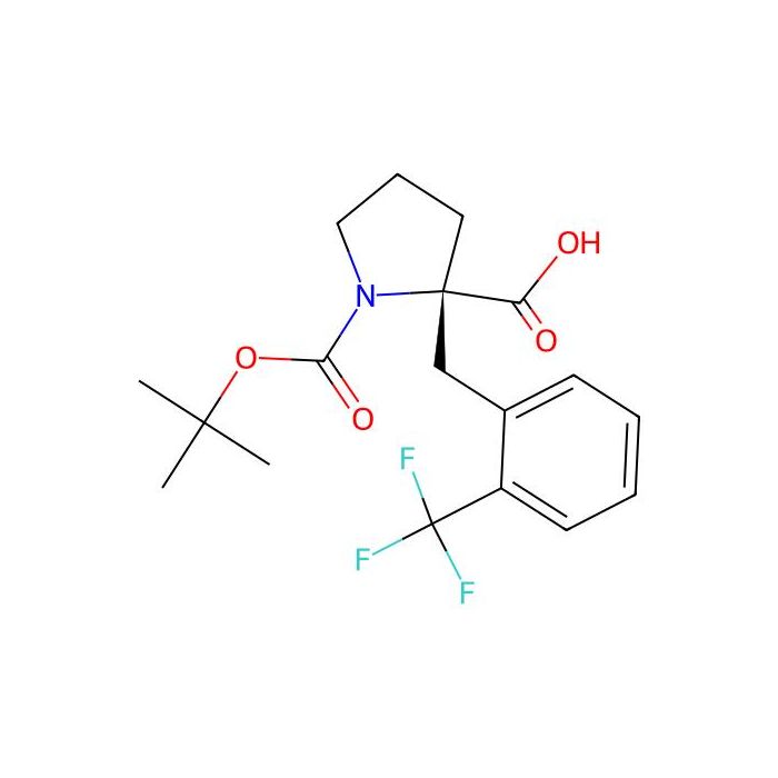 (S)-1-(tert-Butoxycarbonyl)-2-(2-(trifluoromethyl)benzyl)pyrrolidine-2-carboxylic acid - ≥98% CAS No(1217741-53-1) by Aladdin Scientific
