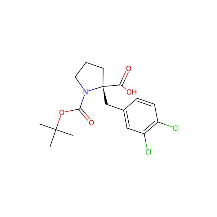 (S)-1-(tert-Butoxycarbonyl)-2-(3,4-dichlorobenzyl)pyrrolidine-2-carboxylic acid - ≥98% CAS No(1217732-47-2) by Aladdin Scientific