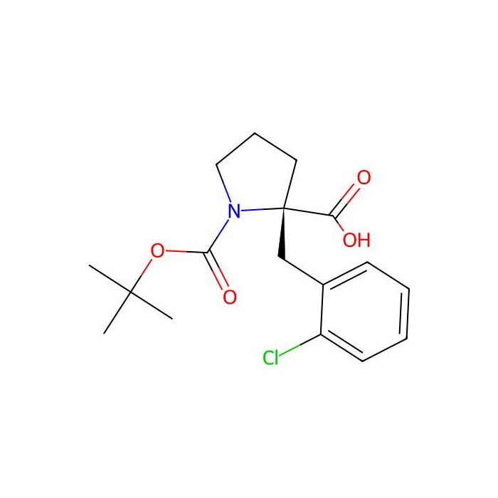 (S)-1-(tert-Butoxycarbonyl)-2-(2-chlorobenzyl)pyrrolidine-2-carboxylic acid - ≥98% CAS No(706806-67-9) by Aladdin Scientific