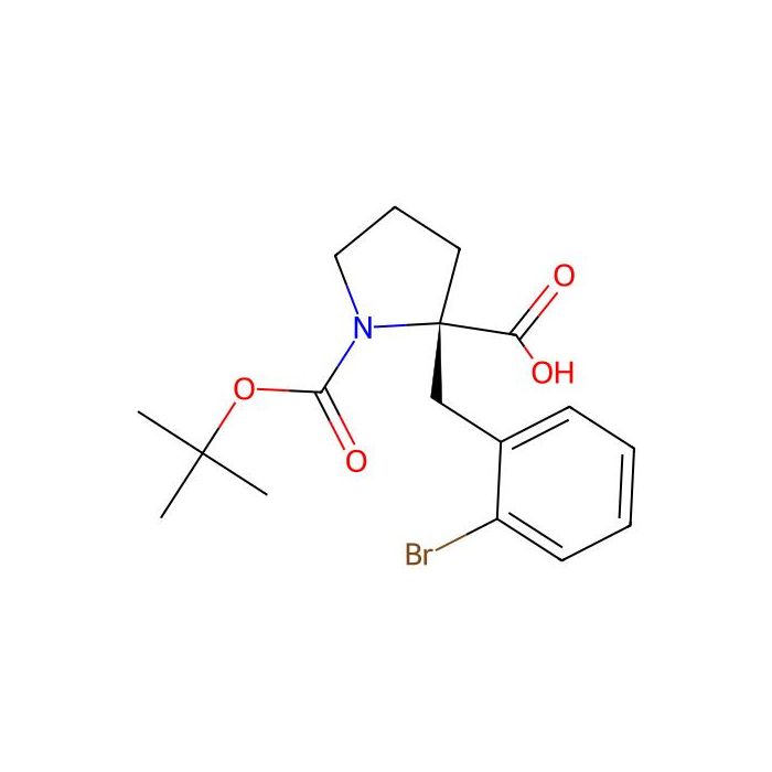 (S)-2-(2-Bromobenzyl)-1-(tert-butoxycarbonyl)pyrrolidine-2-carboxylic acid - ≥98% CAS No(706806-73-7) by Aladdin Scientific