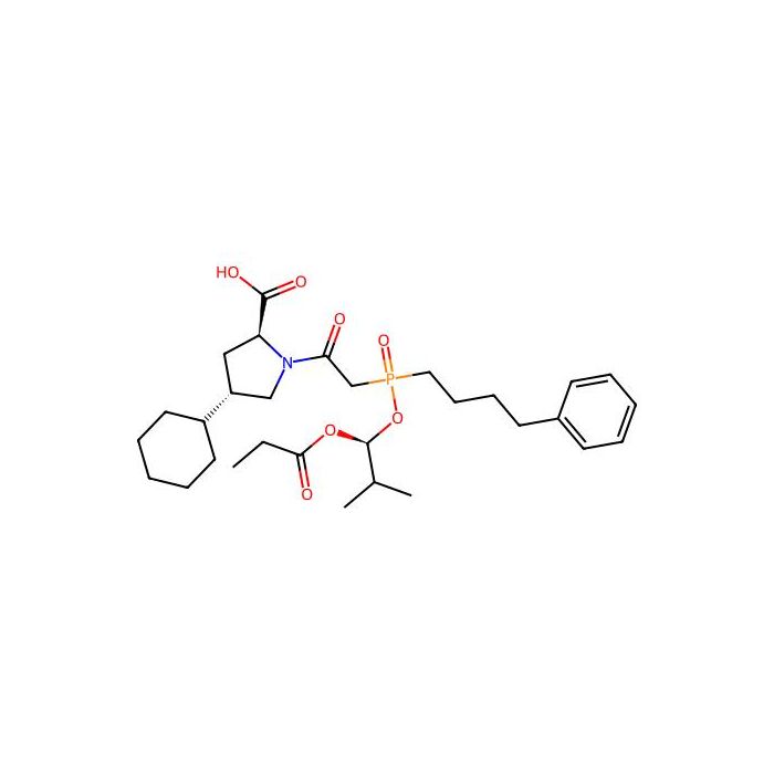 (2S,4S)-4-cyclohexyl-1-[2-[[(1S)-2-methyl-1-(1-oxopropoxy)propoxy]-(4-phenylbutyl)phosphoryl]-1-oxoethyl]-2-pyrrolidinecarboxylic acid - ≥95% CAS No(845958-55-6) by Aladdin Scientific