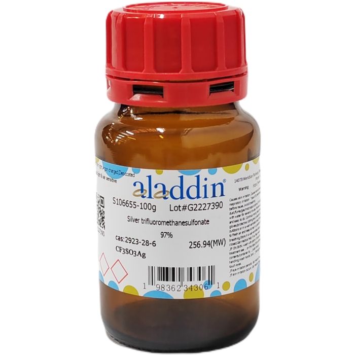 Silver trifluoromethanesulfonate - ≥97% CAS No(2923-28-6) by Aladdin Scientific