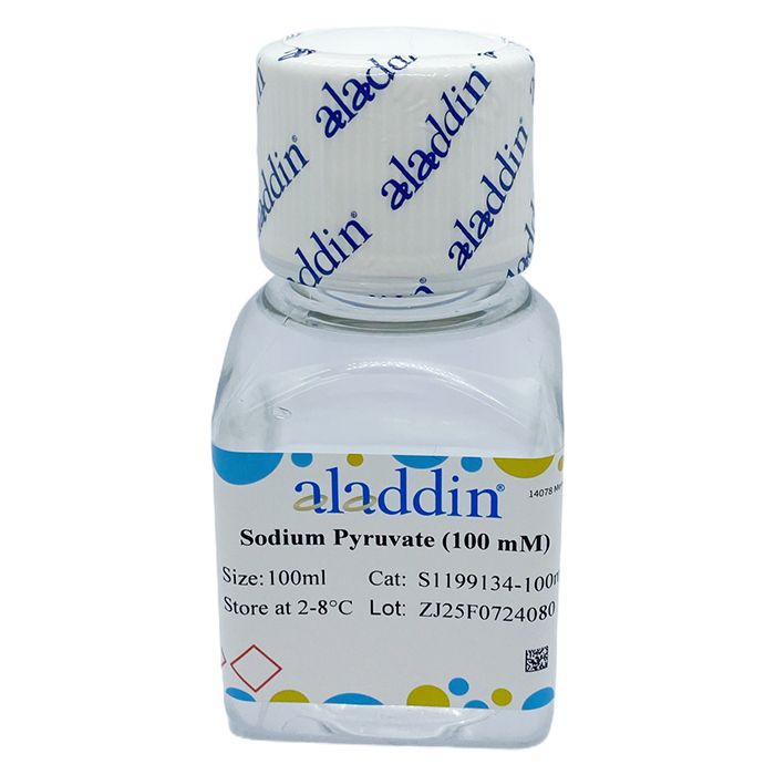 Sodium Pyruvate (100 mM) - sterile-filtered, BioReagent, ready-to-use, for cell culture, 100 mM CAS No(113-24-6) by Aladdin Scientific