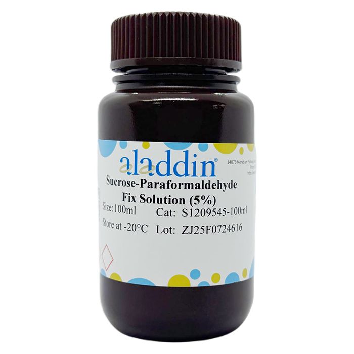 Sucrose-Paraformaldehyde Fix Solution (5%) - BioReagent, Suitable for Immunohistochemistry(IHC), Suitable for Immunofluorescence(IF), ready-to-use, 5%  by Aladdin Scientific