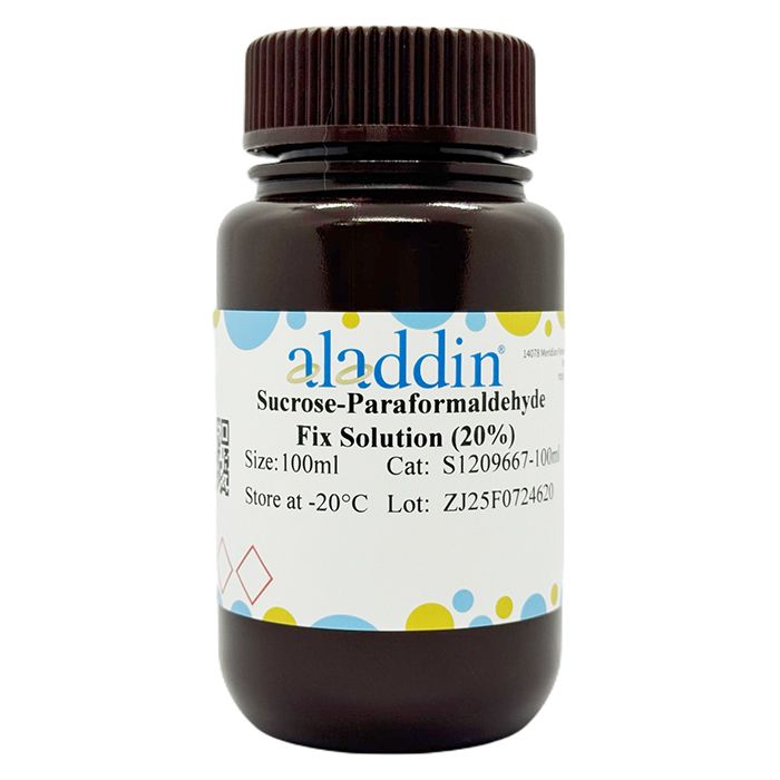 Sucrose-Paraformaldehyde Fix Solution (20%) - BioReagent, Suitable for Immunohistochemistry(IHC), ready-to-use, Suitable for Immunofluorescence(IF), 20%  by Aladdin Scientific