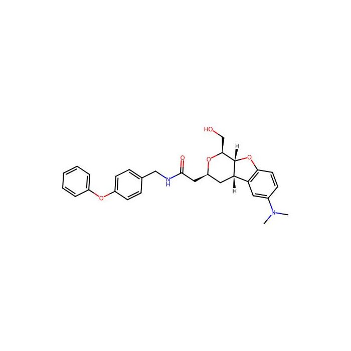 2-[(1S,3S,4aS,9aR)-6-(dimethylamino)-1-(hydroxymethyl)-3,4,4a,9a-tetrahydro-1H-pyrano[3,4-b]benzofuran-3-yl]-N-[(4-phenoxyphenyl)methyl]acetamide -  CAS No(1565827-99-7) by Aladdin Scientific