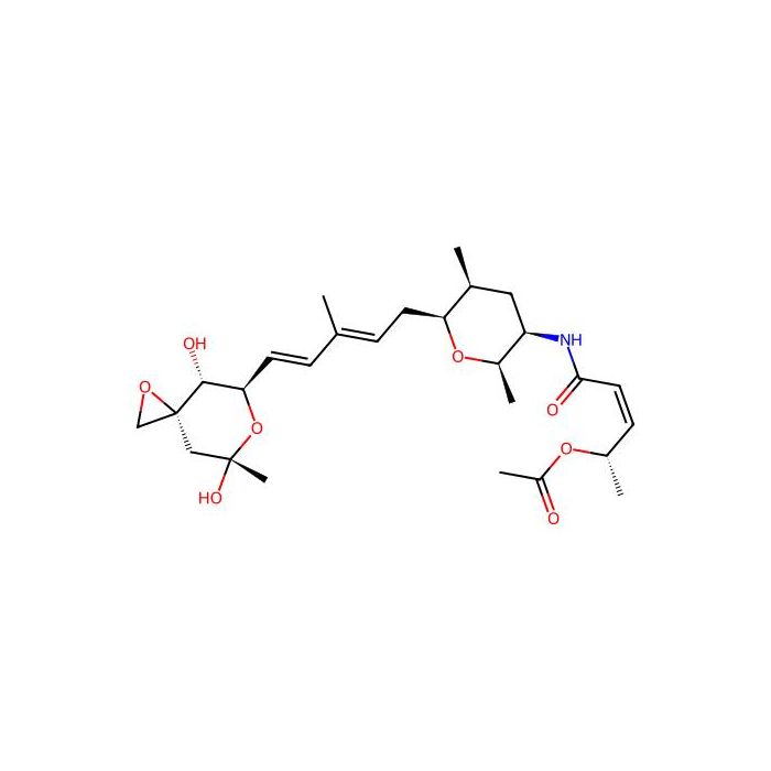 (2S,3Z)-5-{[(2R,3R,5S,6S)-6-{(2E,4E)-5-[(3R,4R,5R,7S)-4,7-dihydroxy-7-methyl-1,6-dioxaspiro[2.5]oct-5-yl]-3-methylpenta-2,4-dien-1-yl}-2,5-dimethyltetrahydro-2H-pyran-3-yl]amino}-5-oxopent-3-en-2-yl acetate - ≥99% CAS No(146478-72-0) by Aladdin Scientific