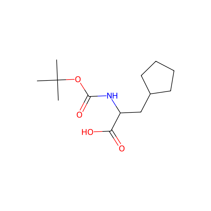 (2S)-2-{[(tert-butoxy)carbonyl]amino}-3-cyclopentylpropanoic acid - ≥97% CAS No(143415-31-0) by Aladdin Scientific