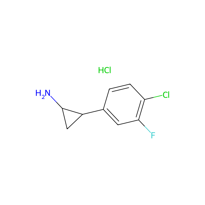 (1S,2R)-rel-2-(4-chloro-3-fluorophenyl)cyclopropan-1-amine hydrochloride - ≥97% CAS No(1807938-62-0) by Aladdin Scientific