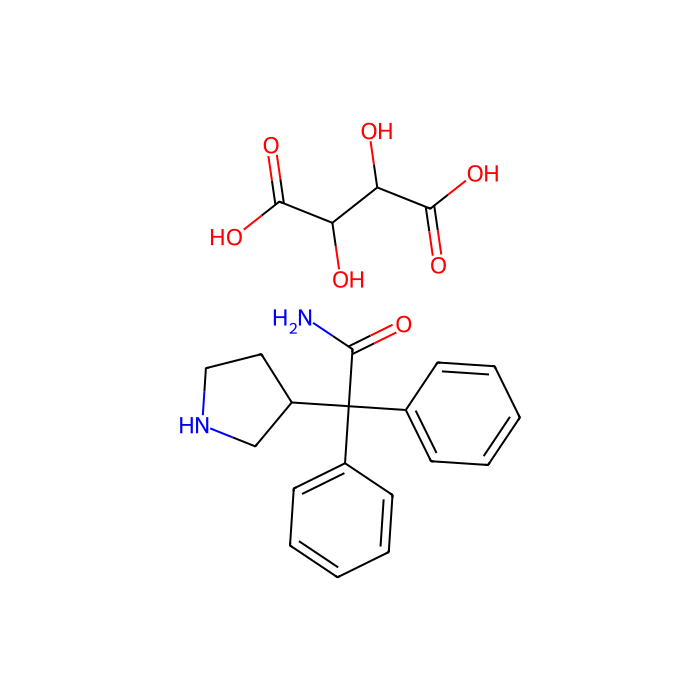3-(S)-(+)-(1-Carbamoyl-1,1-diphenylmethyl)pyrroloidine-l-(+)-tartrate - ≥98% CAS No(134002-26-9) by Aladdin Scientific