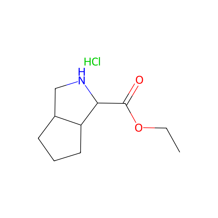 (1S,3aR,6aS)-Ethyl octahydrocyclopenta[c]pyrrole-1-carboxylate hydrochloride - ≥95% CAS No(1147103-42-1) by Aladdin Scientific