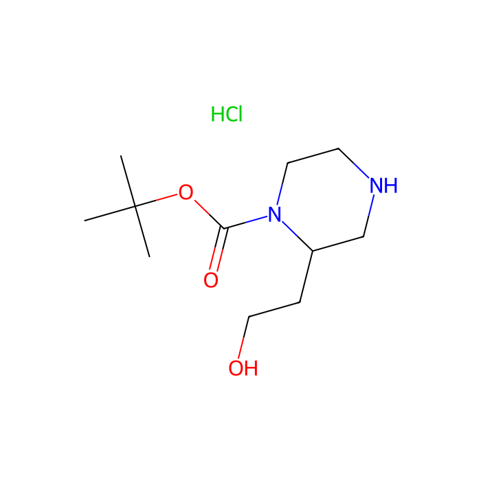 (S)-tert-Butyl 2-(2-hydroxyethyl)piperazine-1-carboxylate hydrochloride - ≥95% CAS No(1638487-43-0) by Aladdin Scientific