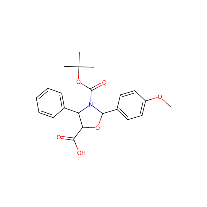 (4S,5R)-3-(tert-Butoxycarbonyl)-2-(4-methoxyphenyl)-4-phenyloxazolidine-5-carboxylic acid - ≥98% CAS No(196404-55-4) by Aladdin Scientific