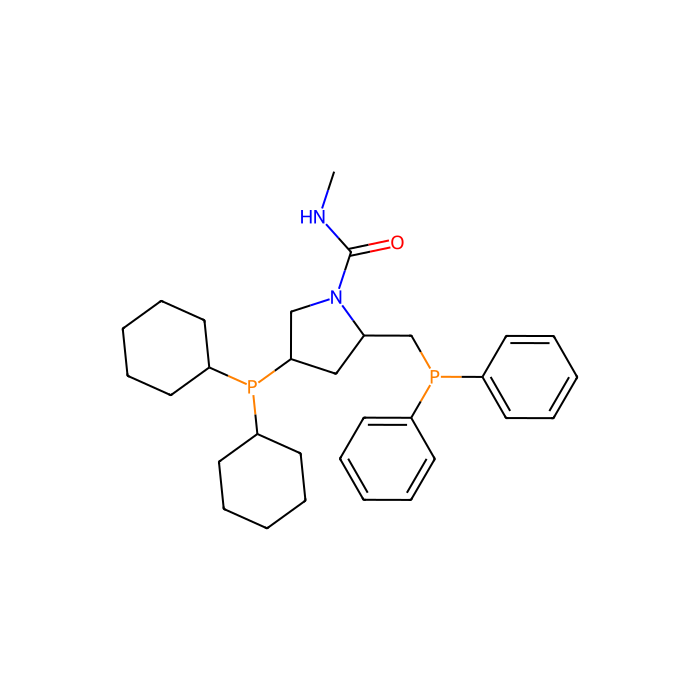 (2S,4S)-(-)-2-(Diphenylphosphinomethyl)-4-(dicyclohexylphosphino)-N-methyl-1-pyrrolidinecarboxamide - ≥97%,≥98%(ee) CAS No(112521-97-8) by Aladdin Scientific