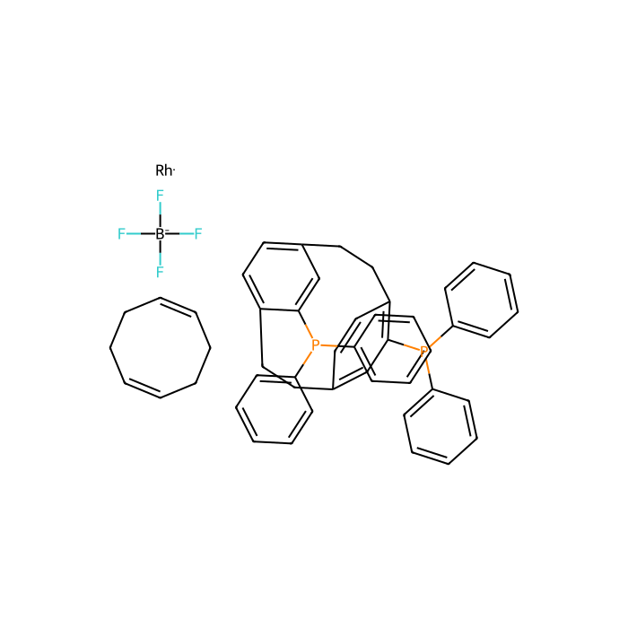 (S)-(+)-4,12-Bis(diphenylphosphino)[2.2]paracyclophane(1,5-cyclooctadiene)rhodium(I) tetrafluoroborate - ≥97% CAS No(200808-73-7) by Aladdin Scientific