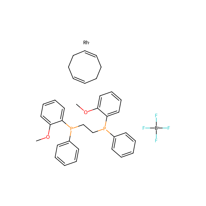 (S,S)-(+)-1,2-Bis[(o-methoxyphenyl)(phenyl)phosphino]ethane(1,5-cyclooctadiene)rhodium(I) tetrafluoroborate - ≥95% CAS No(71423-54-6) by Aladdin Scientific