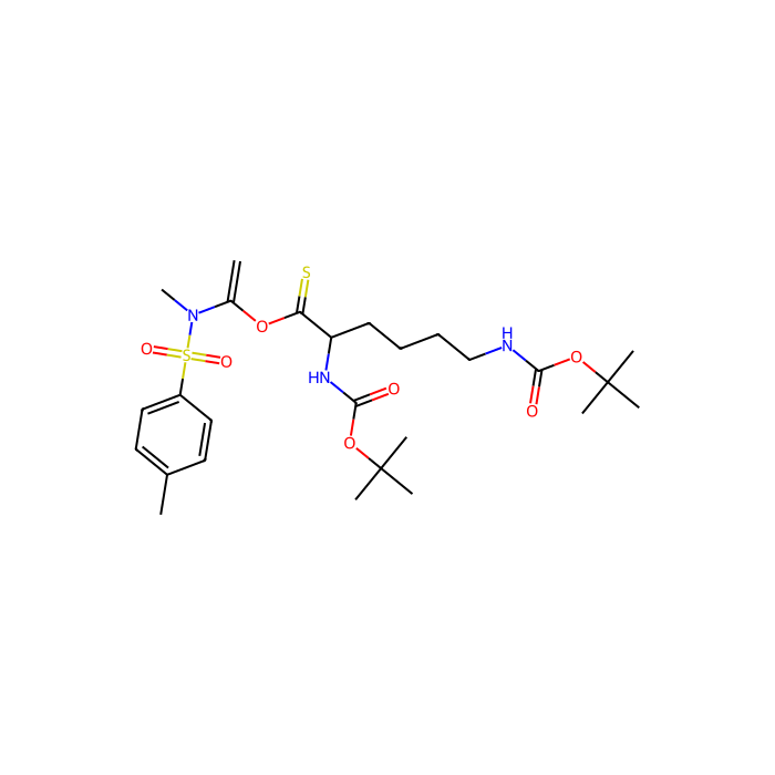 (S)-O-(1-(N,4-Dimethylphenylsulfonamido)vinyl)2,6-bis((tert-butoxycarbonyl)amino)hexanethioate - ≥98% CAS No(2265954-06-9) by Aladdin Scientific