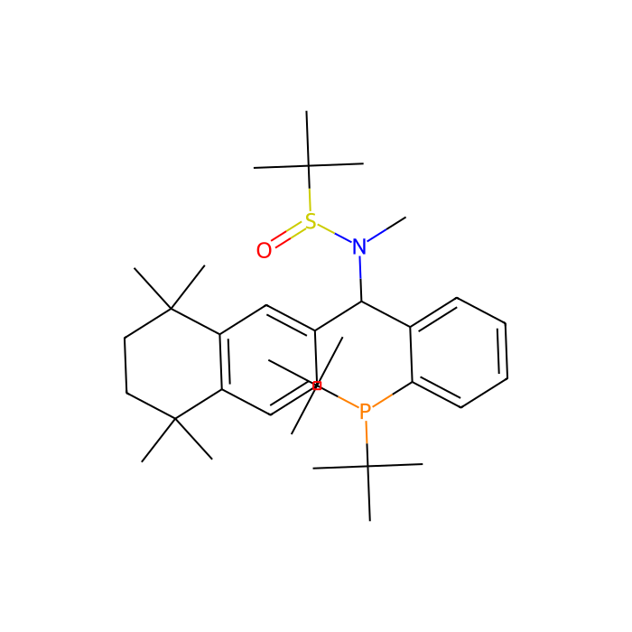 [S(R)]-N-((S)-(2-(Di-tert-butylphosphino)phenyl)(5,6,7,8-tetrahydro-5,5,8,8-tetramethyl-2-naphthalenyl)methyl]-N,2-dimethyl-2-propanesulfinamide - ≥95% CAS No(2561513-58-2) by Aladdin Scientific