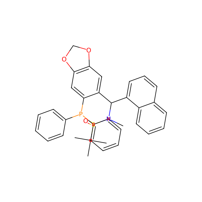[S(R)]-N-[(R)-[6-(Diphenylphosphino)benzo[d][1,3]dioxol-5-yl]-1-naphthalenylmethyl]-N,2-dimethyl-2-propanesulfinamide - ≥95% CAS No(2565792-42-7) by Aladdin Scientific