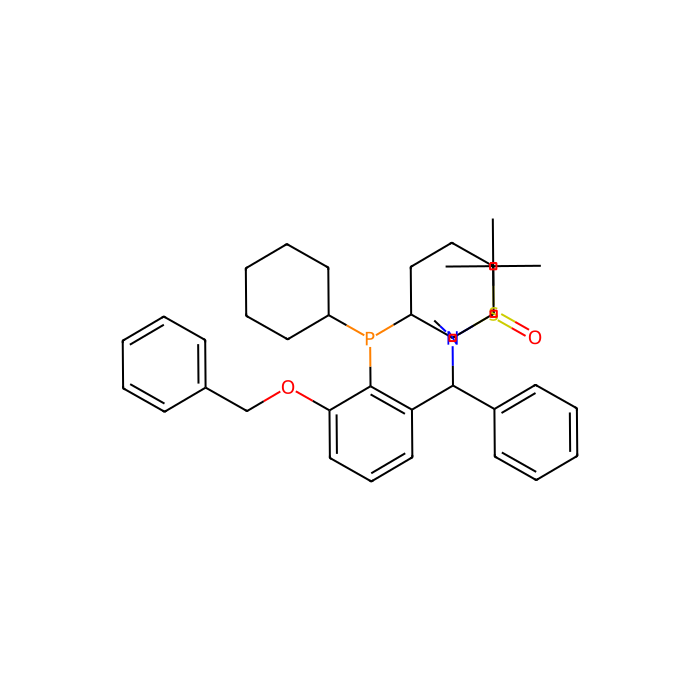 [S(R)]-N-[(R)-[(3-(Benzyloxy)-2-(dicyclohexylphosphino)phenyl)phenylmethyl]-N,2-dimethyl-2-propanesulfinamide - ≥95% CAS No(2565792-50-7) by Aladdin Scientific