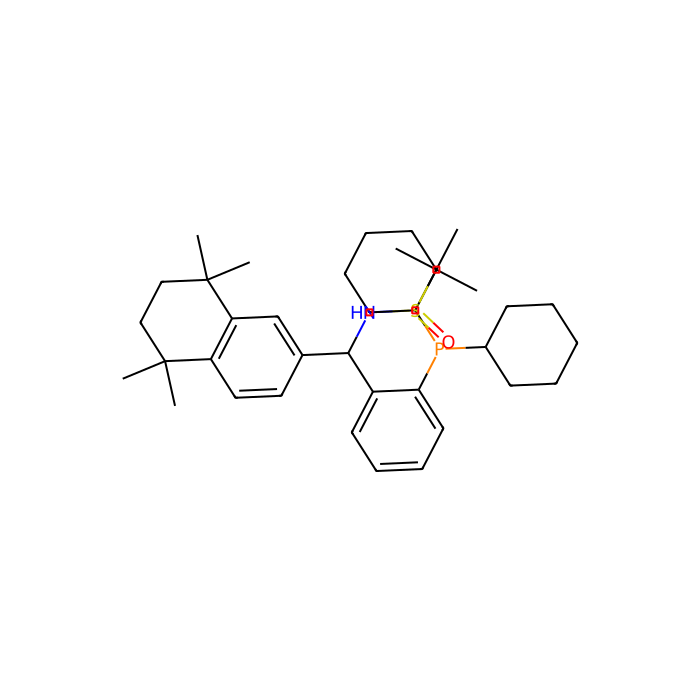 [S(R)]-N-[(S)-[2-(Dicyclohexylphosphino)phenyl](5,6,7,8-tetrahydro-5,5,8,8-tetramethyl-2-naphthalenyl)methyl]-2-methyl-2-propanesulfinamide - ≥95% CAS No(2398533-82-7) by Aladdin Scientific