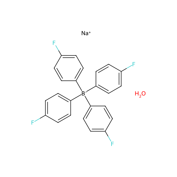 Sodium Tetrakis(4-fluorophenyl)borate Hydrate [Precipitation reagent for Cs and titrimetric reagent for nonionic surfactants] - ≥98%(HPLC)(W) CAS No(385812-51-1) by Aladdin Scientific