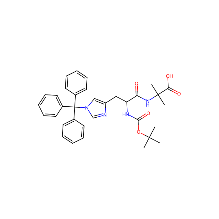 (S)-2-(2-((tert-Butoxycarbonyl)amino)-3-(1-trityl-1H-imidazol-4-yl)propanamido)-2-methylpropanoic acid - ≥96% CAS No(2061897-68-3) by Aladdin Scientific