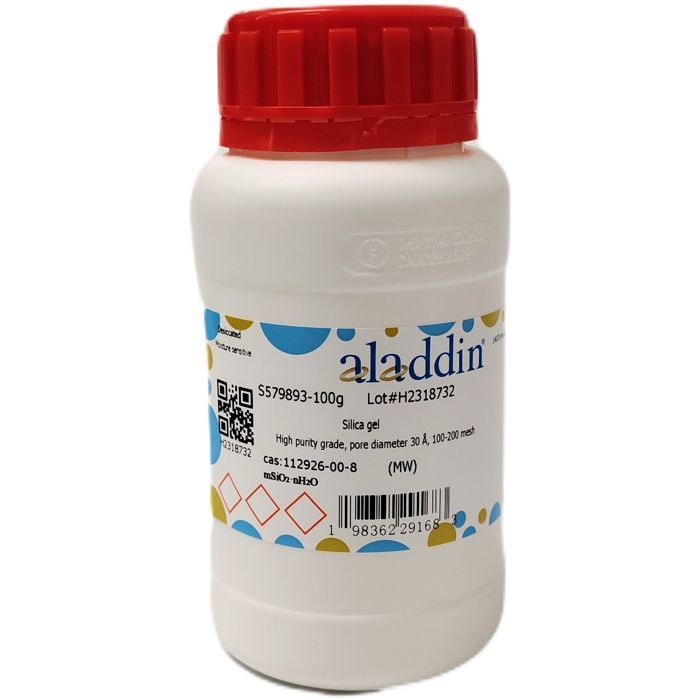 Silica gel - high-purity, pore diameter 30 Å, 100-200 mesh CAS No(112926-00-8) by Aladdin Scientific