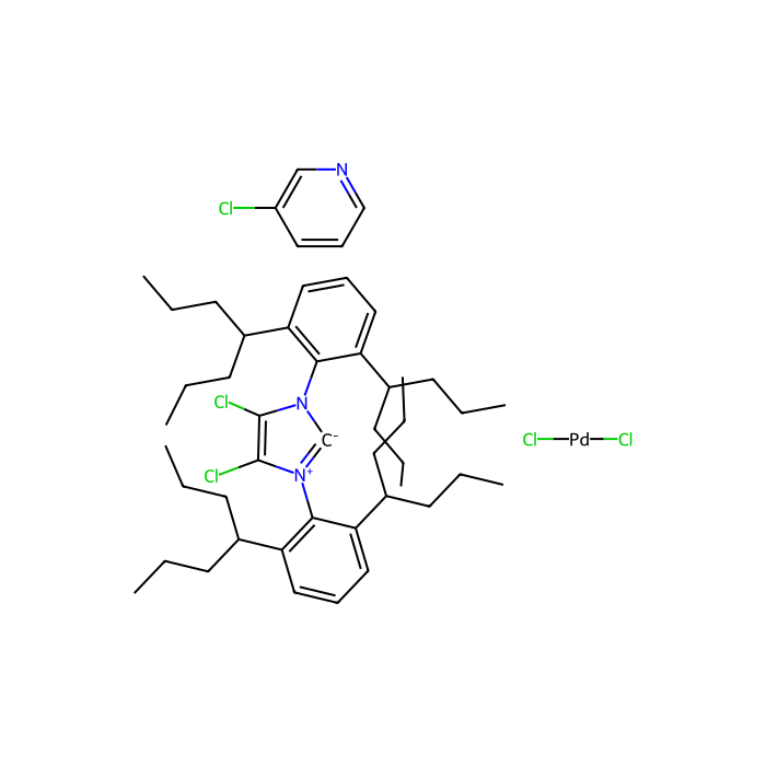 (SP-4-1)-[1,3-Bis[2,6-bis(1-ethylpropyl)phenyl]-4,5-dichloro-1,3-dihydro-2H-imidazol-2-ylidene]dichloro(3-chloropyridine-κN)palladium - ≥98% CAS No(1435347-24-2) by Aladdin Scientific