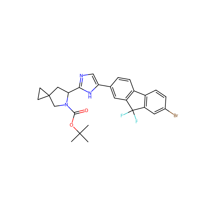 (S)-tert-Butyl 6-(5-(7-bromo-9,9-difluoro-9H-fluoren-2-yl)-1H-imidazol-2-yl)-5-azaspiro[2.4]heptane-5-carboxylate - ≥97% CAS No(1441670-89-8) by Aladdin Scientific