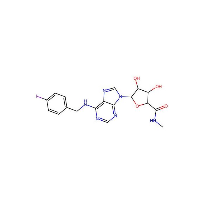 (2S,3S,4R,5R)-3,4-dihydroxy-5-[6-[(4-iodophenyl)methylamino]purin-9-yl]-N-methyloxolane-2-carboxamide -  CAS No(6610314) by Aladdin Scientific