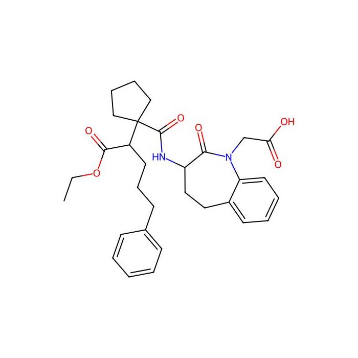 2-[(3S)-3-[[1-[(2R)-1-ethoxy-1-oxo-5-phenylpentan-2-yl]cyclopentanecarbonyl]amino]-2-oxo-4,5-dihydro-3H-1-benzazepin-1-yl]acetic acid -  CAS No(134129855) by Aladdin Scientific