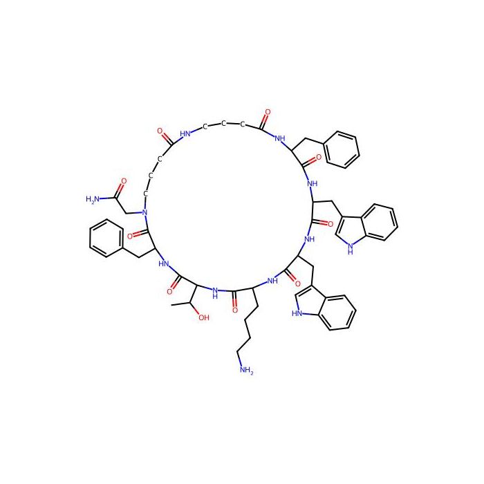2-[(3S,6S,9S,12R,15S,18S)-9-(4-aminobutyl)-3,18-dibenzyl-6-(1-hydroxyethyl)-12,15-bis(1H-indol-3-ylmethyl)-2,5,8,11,14,17,20,25-octaoxo-1,4,7,10,13,16,19,24-octazacyclooctacos-1-yl]acetamide -  CAS No(134129863) by Aladdin Scientific