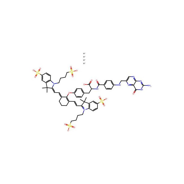 (2S)-2-[[4-[(2-amino-4-oxo-3H-pteridin-6-yl)methylamino]benzoyl]amino]-3-[4-[(6E)-2-[(E)-2-[3,3-dimethyl-5-sulfonato-1-(4-sulfonatobutyl)indol-1-ium-2-yl]ethenyl]-6-[2-[3,3-dimethyl-5-sulfonato-1-(4-sulfonatobutyl)indol-2-ylidene]ethylidene]cyclohexen-1-y