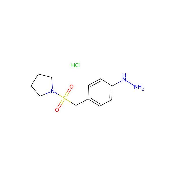1-((4-Hydrazinylbenzyl)sulfonyl)pyrrolidine hydrochloride - ≥95% CAS No(334981-11-2) by Aladdin Scientific