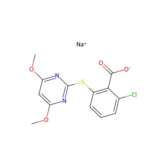 Sodium 2-chloro-6-((4，6-dimethoxypyrimidin-2-yl)thio)benzoate - ≥97% CAS No(123343-16-8) by Aladdin Scientific